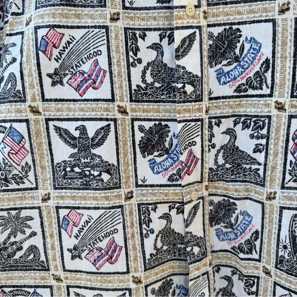 Reyn Spooner Ltd Ed Dietrich Varez Statehood 50th Anniversary Hawaiian Shirt XXL - Picture 2 of 6